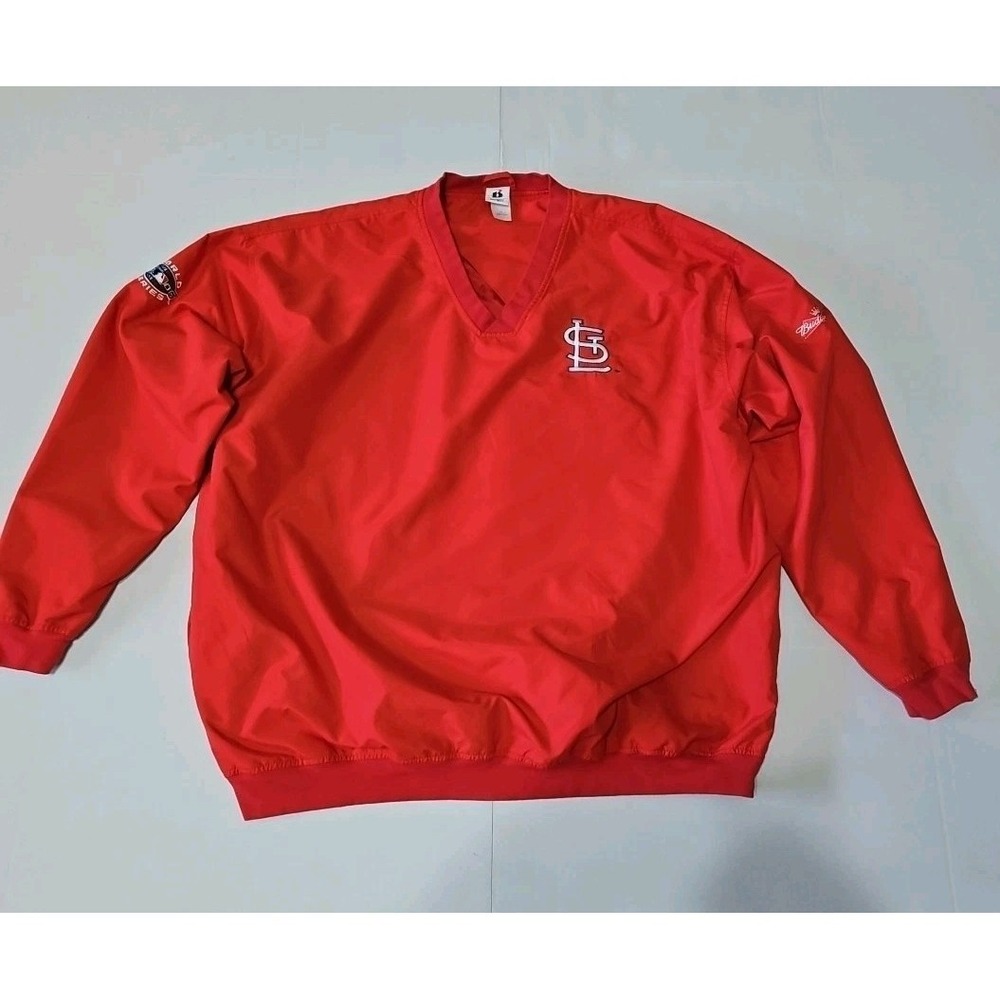 2006 St. Louis Cardinals World Series Champions Pullover Jacket XL Budweiser